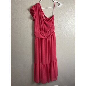 Chelsea Ruffle Pink Polka Dot Frill Dress Size Small Party Dress Outdoor